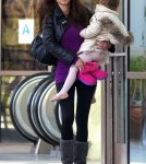 Oksana Grigorieva Takes Daughter Lucia To Ballet Class