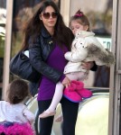Oksana Grigorieva Takes Daughter Lucia To Ballet Class