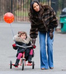 Padma Lakshmi Takes Her Daughter Krishna Out To Ride Her Tricycle