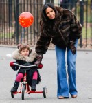 Padma Lakshmi Takes Her Daughter Krishna Out To Ride Her Tricycle