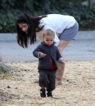 Exclusive... Selma Blair Frolics With Her Son Arthur At The Park