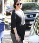 Pregnant Shiri Appleby Leaving The Urth Caffe