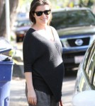 Pregnant Shiri Appleby Leaving The Urth Caffe