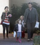 Exclusive... Tori Spelling Takes The Kids To See The Dentist