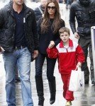 Victoria Beckham & Cruz Feast On Fish & Chips