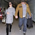 Channing Tatum And Jenna Dewan Arriving In London