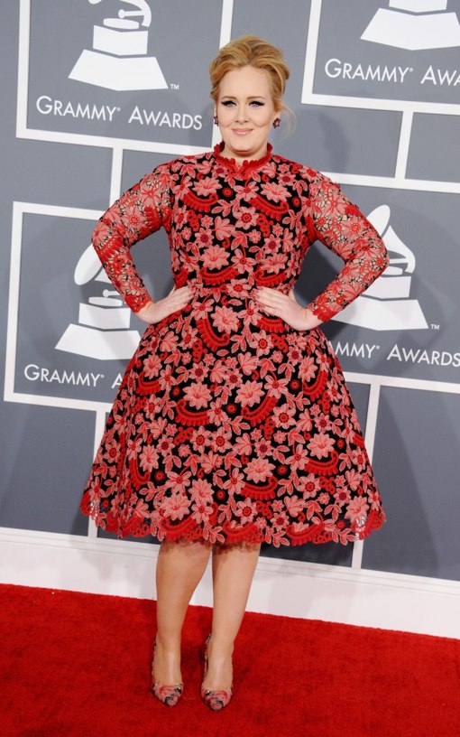 Adele at the 2013 Grammy Awards