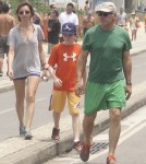 Harrison Ford, Calista Flockhart and son Liam Vacation in Rio