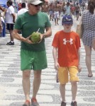 Harrison Ford, Calista Flockhart and son Liam Vacation in Rio