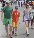 Harrison Ford, Calista Flockhart and son Liam Vacation in Rio