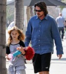 Semi-Exclusive... Christian Bale And His Family Dine At Kutsuya