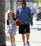 Semi-Exclusive... Christian Bale And His Family Dine At Kutsuya