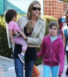 Exclusive... Denise Richards Picks Up Daughters From School