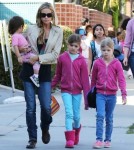 Exclusive... Denise Richards Picks Up Daughters From School