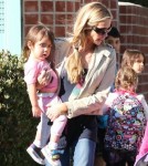 Exclusive... Denise Richards Picks Up Daughters From School