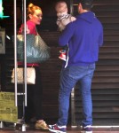 Hilary Duff And Family Out For Lunch In Sherman Oaks