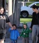 Jack Black Takes His Boys To School