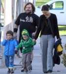 Jack Black Takes His Boys To School