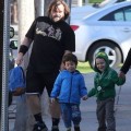 Jack Black Takes His Boys To School
