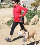 Pregnant Jenna Dewan Takes Her Dogs To Runyon Canyon