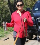 Pregnant Jenna Dewan Takes Her Dogs To Runyon Canyon