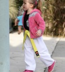 Jennifer Garner Takes Seraphina to Karate
