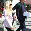 Pregnant Jessica Simpson Leaving The Ivy