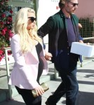Pregnant Jessica Simpson Leaving The Ivy