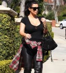 Semi-Exclusive... Pregnant Kim Kardashian Leaving Her Home