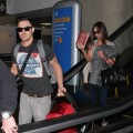 Megan Fox & Brian Austin Green Departing On A Flight At LAX