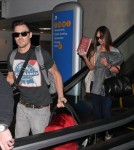 Megan Fox & Brian Austin Green Departing On A Flight At LAX