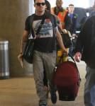 Megan Fox & Brian Austin Green Departing On A Flight At LAX
