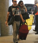 Megan Fox & Brian Austin Green Departing On A Flight At LAX
