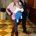 Mira Sorvino And Family Tour The St. Stephen's Cathedral In Vienna