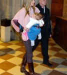 Mira Sorvino And Family Tour The St. Stephen's Cathedral In Vienna