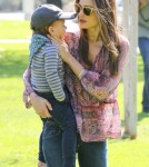 Miranda Kerr Takes Son Flynn To The Park