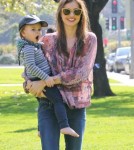 Miranda Kerr Takes Son Flynn To The Park