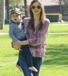 Miranda Kerr Takes Son Flynn To The Park