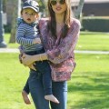 Miranda Kerr Takes Son Flynn To The Park