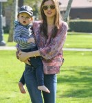 Miranda Kerr Takes Son Flynn To The Park
