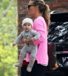 Molly Sims Out And About With Son Brooks