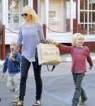 Naomi Watts Takes The Boys Shopping