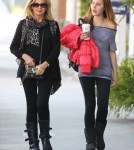 Olivia Newton-John & Daughter Chloe Stop By A Hair Salon