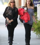 Exclusive... Olivia Newton-John & Daughter Chloe Stop By A Hair Salon