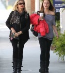 Exclusive... Olivia Newton-John & Daughter Chloe Stop By A Hair Salon
