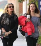 Exclusive... Olivia Newton-John & Daughter Chloe Stop By A Hair Salon