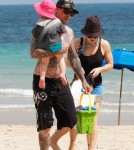Semi-Exclusive... Pink Spends The Day On The Beach With Her Family