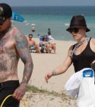 Semi-Exclusive... Pink Spends The Day On The Beach With Her Family