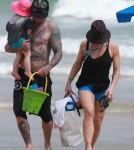Semi-Exclusive... Pink Spends The Day On The Beach With Her Family