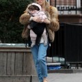Sienna Miller Out And About With Her Daughter In NYC